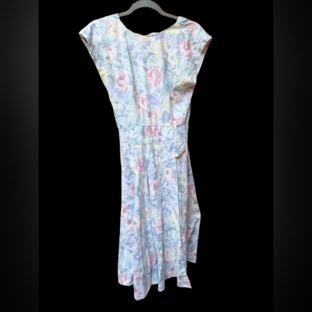 Pastel Floral Midi Dress